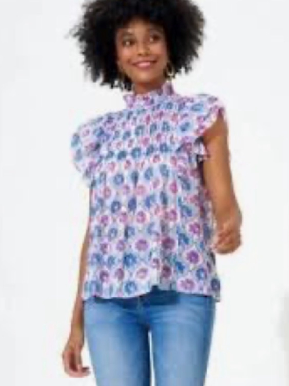 OLIPHANT floral blouse